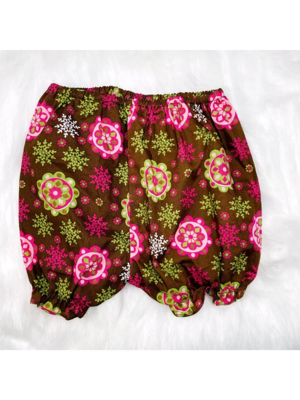 Petit Pomme Floral Long Sleeve Smocked Dress + Bloomers Set Outfit 24m +